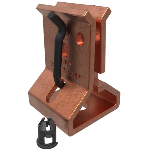 M-2398 ClearChoice Type M Wire Reinforced Fuse Clip With Permanently Installed Steel Spring, Copper Alloy, Electro-Plated Tin