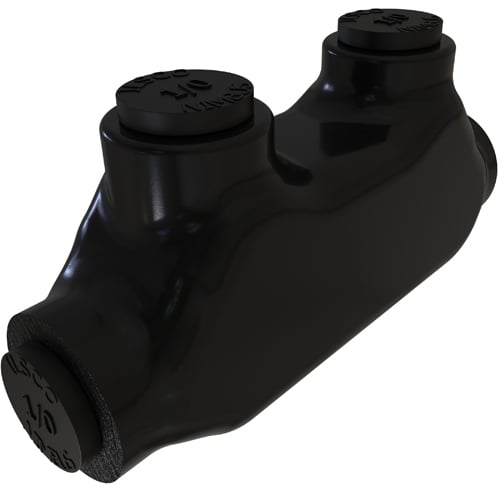 PBT-1/0 NIMBUS Type PBT 2-Port 2-Wire Dual Rated Insulated Splicer/Reducer Connector, Aluminum/Copper Conductor, Aluminum