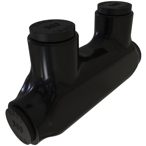 PBT-500 NIMBUS Type PBT 2-Port 2-Wire Dual Rated Insulated Splicer/Reducer Connector, Aluminum/Copper Conductor, Aluminum