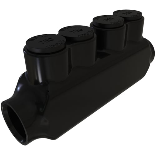 PBT-750 NIMBUS Type PBT 2-Port 2-Wire Dual Rated Insulated Splicer/Reducer Connector, Aluminum/Copper Conductor, Aluminum