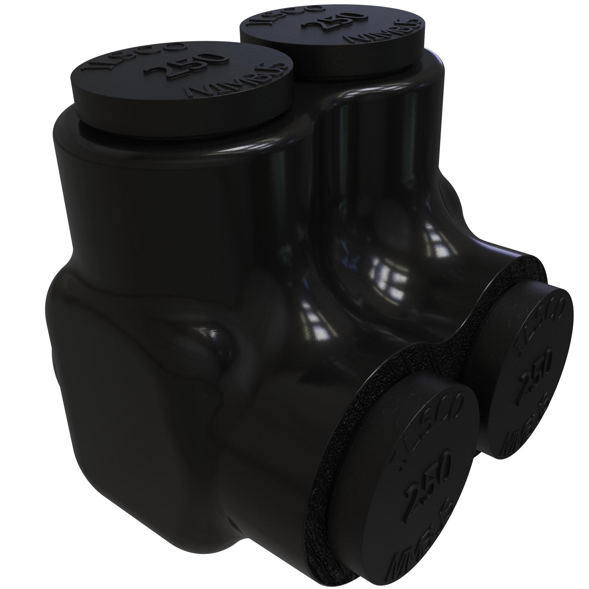 PBTS-2-250 NIMBUS Type PBTS 1-Sided Entry 2-Port Dual Rated Insulated Multi-Tap Connector, Aluminum/Copper Conductor, Aluminum
