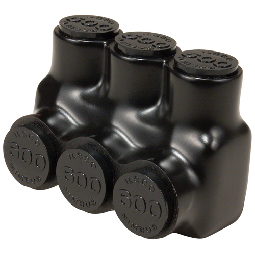 PBTS-6-500 NIMBUS Type PBTS 1-Sided Entry 6-Port Dual Rated Insulated Multi-Tap Connector, Aluminum/Copper Conductor, Aluminum