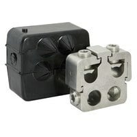 PTA2-750-500-W/C ClearChoice Type PTA 2-Conductor Dual Rated Lay-In Multi-Tap Connector With Insulating Cover, Aluminum/Copper Conductor, 350 to 750 kcmil Run/Main, 4 AWG to 500 kcmil Tap, Aluminum