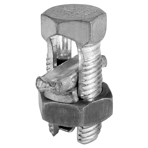 SK-350 ClearChoice Type SK Split Bolt Connector, 3/0 AWG to 350 kcmil, 1 AWG ACSR/Compact/Compressed/Concentric/Solid Copper Conductor, 1-1/2 x 2-5/8 in, Copper Alloy