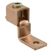 SLU-125 ClearChoice 1-Conductor Compact Mechanical Lug, 6 to 1/0 AWG Copper Conductor, 1/4 in Stud, 1 Bolt Holes, Copper