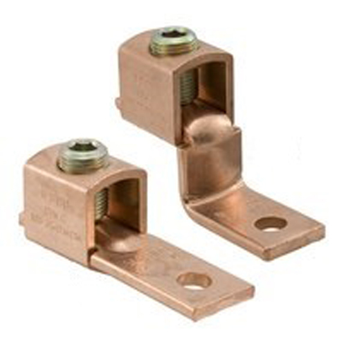 SLU-70 ClearChoice 1-Conductor Compact Mechanical Lug, 8 to 2 AWG Copper Conductor, 1/4 in Stud, 1 Bolt Holes, Copper