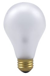 OBS12554 Incandescent A21 Bulb Shape Rough Service Safeline Inside Frost Medium Aluminum Base 75Watt 120Volt Retail Pack12Bulbs Per Case 1Bulb Per Package