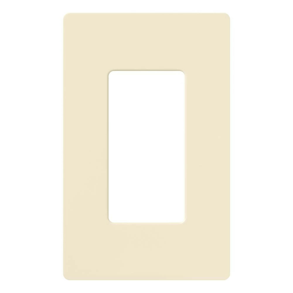 Claro Wallplate, Gloss Finish, Single-gang in almond
