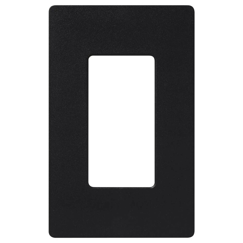 CW-1-BL Claro Wall Plate for Decorator/Designer Paddle Switches and Dimmers, 1 Gang, Gloss, Black