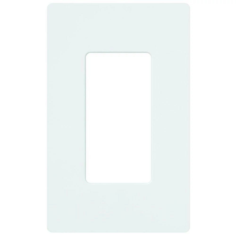 CW-1-WH Claro Wall Plate for Decorator/Designer Paddle Switches and Dimmers, 1 Gang, Gloss, White