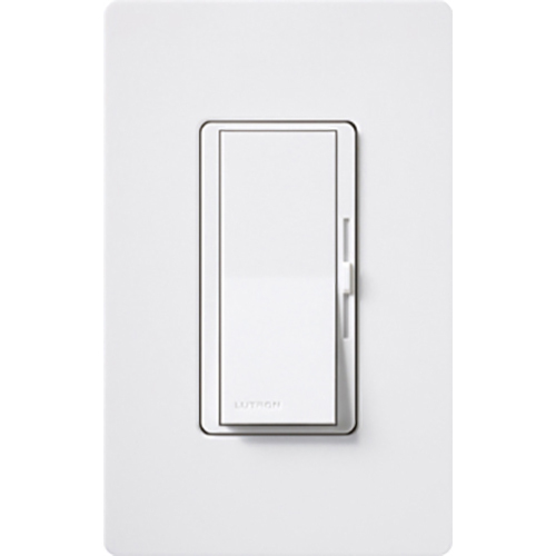 DV-10PH-WH Diva Dimmer Switch with Night Light, 1000W Incandescent/Halogen, 1 Pole, 120V, White