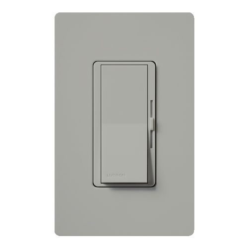 DVF-103P-GR Diva 3-Wire Dimmer Switch for Ballasts and LED Drivers, 1000W, 8 Amp, 1 Pole/3-Way, Neutral Required, 120V, Gray