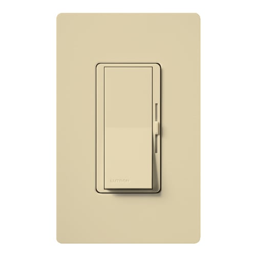 DVLV-103PH-IV Diva MLV Dimmer Switch with Night Light, 800W, 1000VA, 1 Pole/3-Way, No Neutral Required, 120V, Ivory