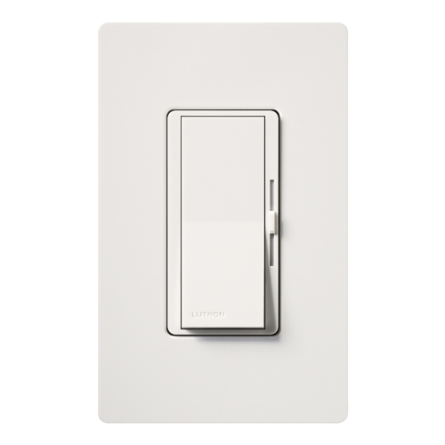 DVLV-10PH-WH Diva MLV Dimmer Switch with Night Light, 800W, 1000VA, 1 Pole, No Neutral Required, 120V, White