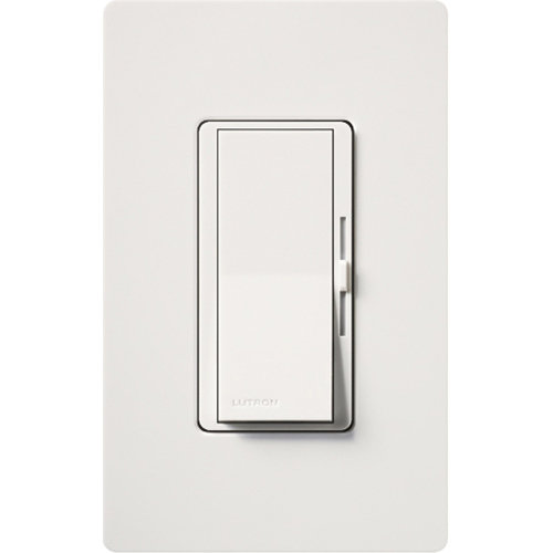 DVWFSQ-FH-WH Diva 3-Speed Fan Control with Wall Plate, 1.5 Amp, 1 Pole/3-Way, No Neutral Required, 120V, White