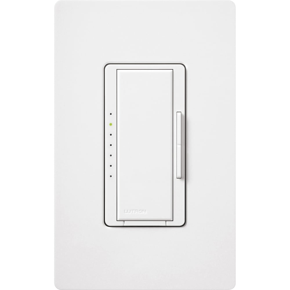 MA-1000-WH Maestro Dimmer, 1000W Incandescent/Halogen, 1 Pole/Multi-Location, 120V, White
