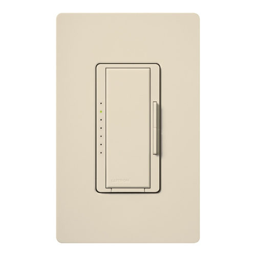 MA-600-LA Maestro Designer Style Smart Multi-Location Digital Fade Dimmer, 120 VAC, 1 Poles, On/Off Operation, Light Almond