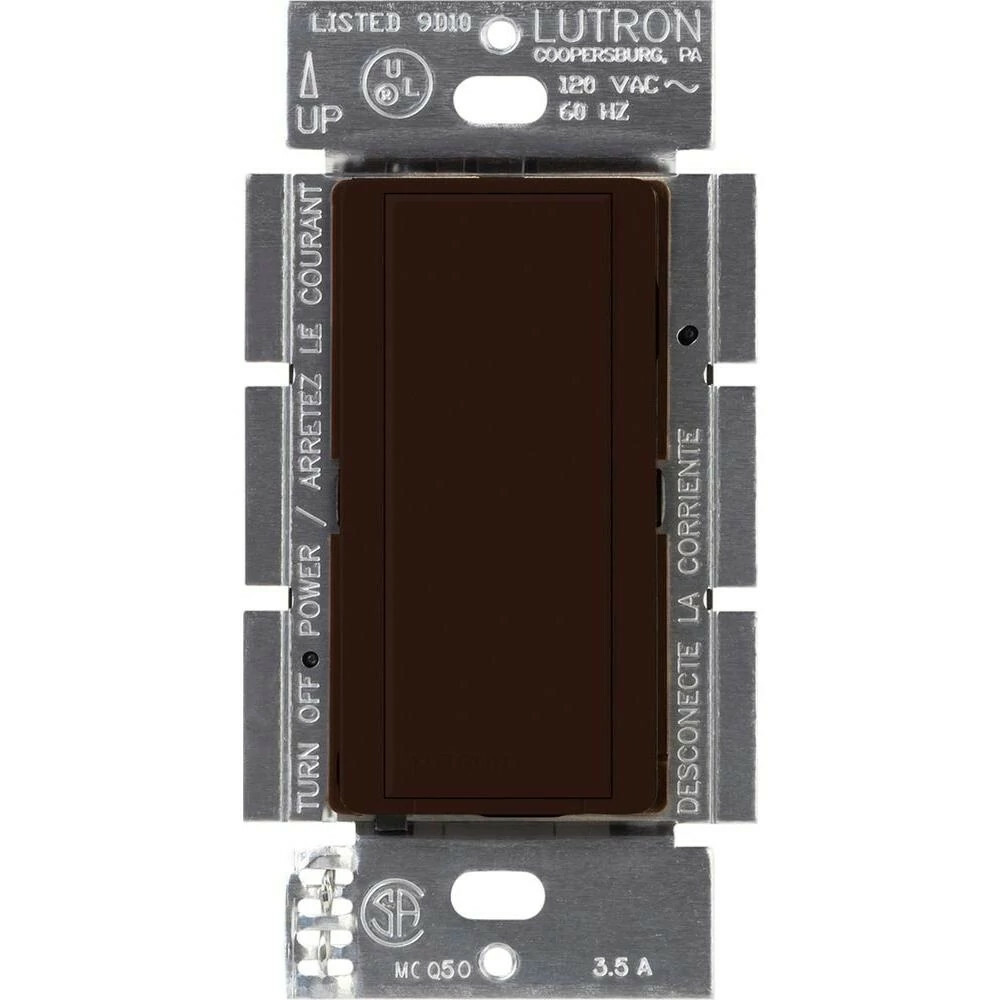 Maestro Companion switch for multi-location use, 120V, Gloss finish in brown