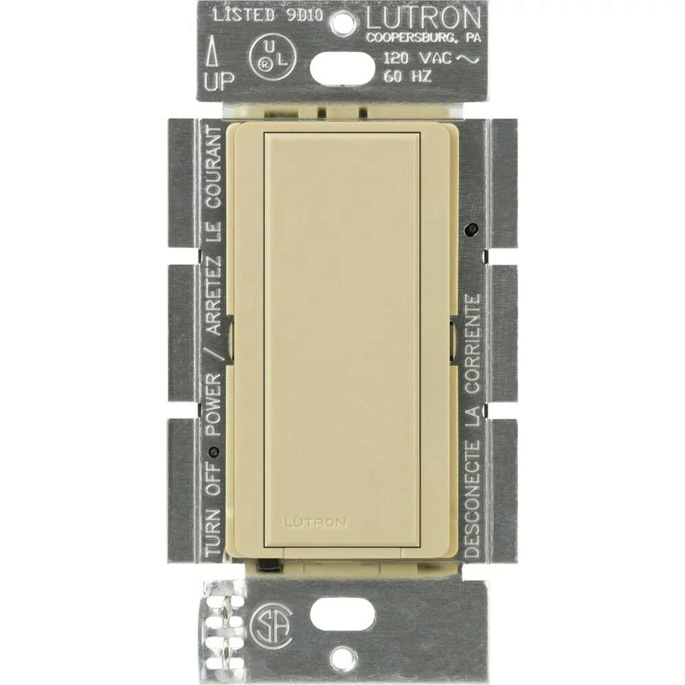 Maestro Companion switch for multi-location use, 120V, Gloss finish in ivory