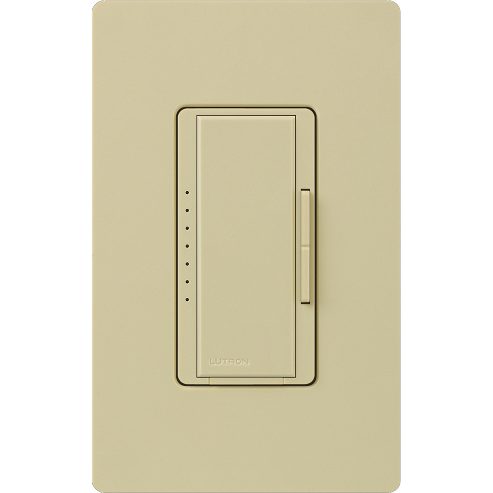 MAELV-600-IV Maestro ELV Dimmer Switch, 600W, 1 Pole/Multi-Location, Neutral Required, 120V, Ivory