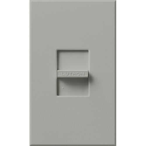 NF-10-GR Nova 3-Wire Dimmer Switch for Ballasts and LED Drivers with Wall Plate, 16 Amp, 1 Pole, 120V, Small Control, Gray