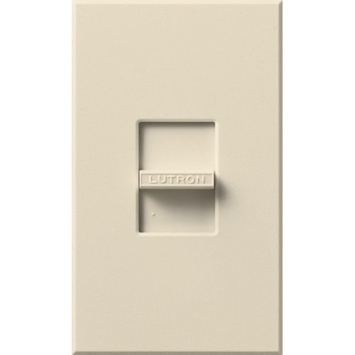 NF-10-LA Nova 3-Wire Dimmer Switch for Ballasts and LED Drivers with Wall Plate, 16 Amp, 1 Pole, 120V, Small Control, Light Almond