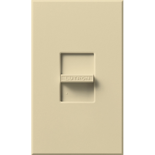 NFTV-IV Nova 0-10V Dimmer with Wall Plate, 16 Amp, 30 mA sink, 1 Pole, Small Control, Ivory, PowerPak Relay Required