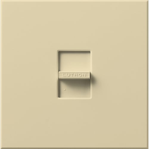 NLV-1000-IV Nova MLV Dimmer with Wall Plate, 800W, 1000VA, 1 Pole, No Neutral Required, 120V, Large Control, Ivory