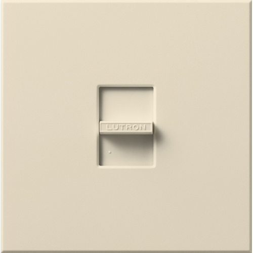 NLV-1000-LA Nova MLV Dimmer with Wall Plate, 800W, 1000VA, 1 Pole, No Neutral Required, 120V, Large Control, Light Almond