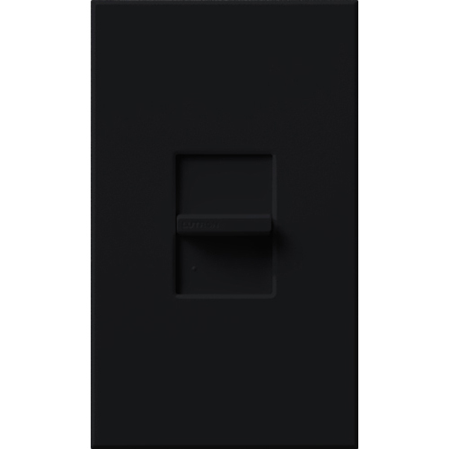 NT-3PS-BL Nova T Dimmer with Wall Plate, Slide On/Off Switch, 20 Amp, 1 Pole/3-Way, 120/277V, Small Control, Black