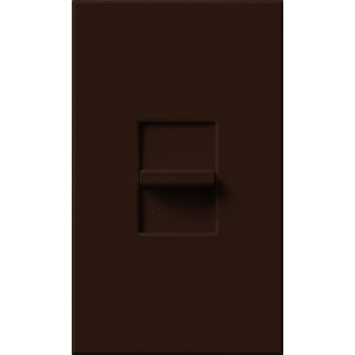 NT-3PS-BR Nova T Dimmer with Wall Plate, Slide On/Off Switch, 20 Amp, 1 Pole/3-Way, 120/277V, Small Control, Brown