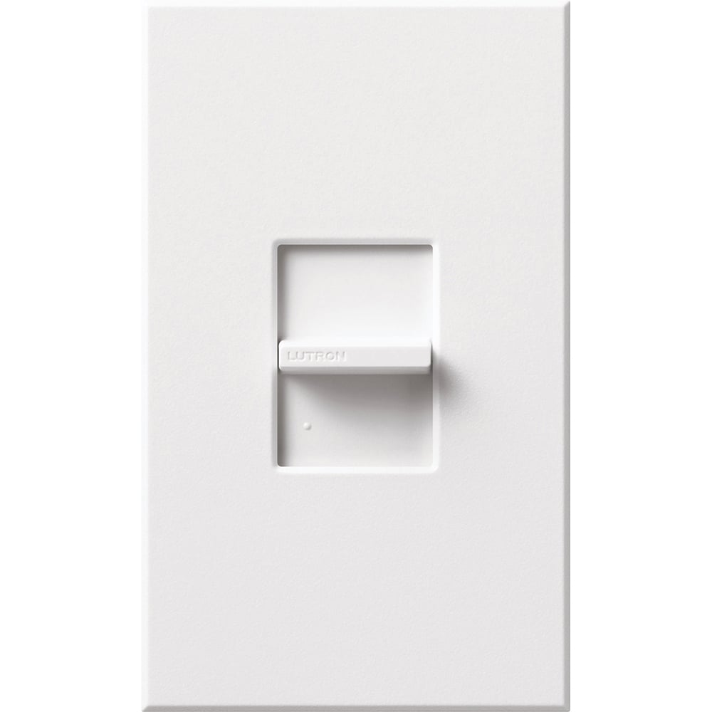 NT-3PS-WH Nova T Dimmer with Wall Plate, Slide On/Off Switch, 20 Amp, 1 Pole/3-Way, 120/277V, Small Control, White