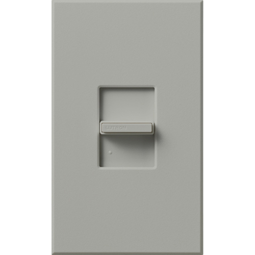 NTF-103P-GR Nova T 3-Way Architectural Style Dimmer Switch, 120 VAC, 8 A, 1 Poles, Slide-to-Bright/Dim Operation, Gray