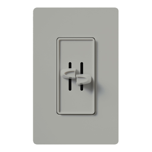 S2-L-GR Dual Slide-to-off Dimmer Fan Speed Control, 120 V
