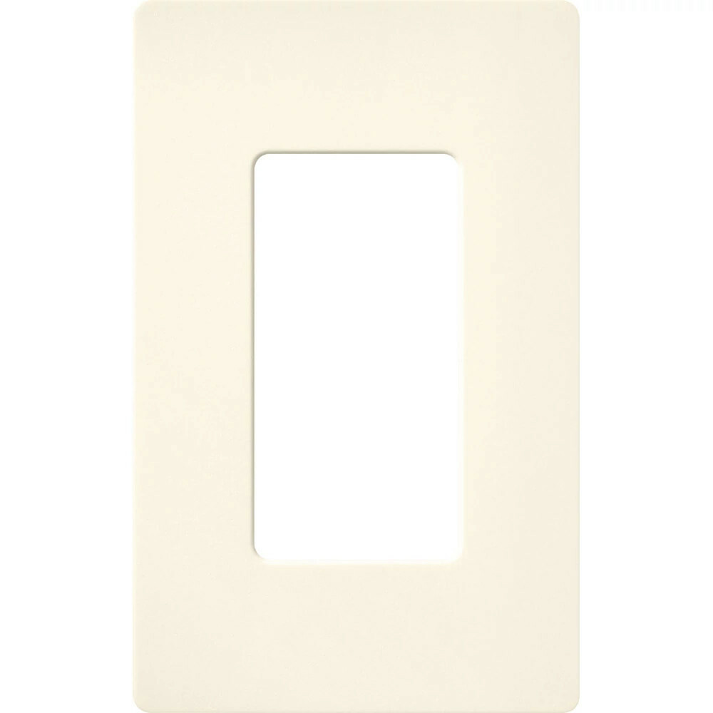 SC-1-BI Claro Wall Plate for Decorator-Style Dimmers, Switches, and Outlets, 1 Gang, Satin, Biscuit