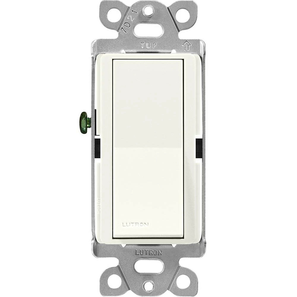 SC-1PS-BI Claro On/Off Rocker Switch, 1 Pole, 15 Amp, Satin, Biscuit