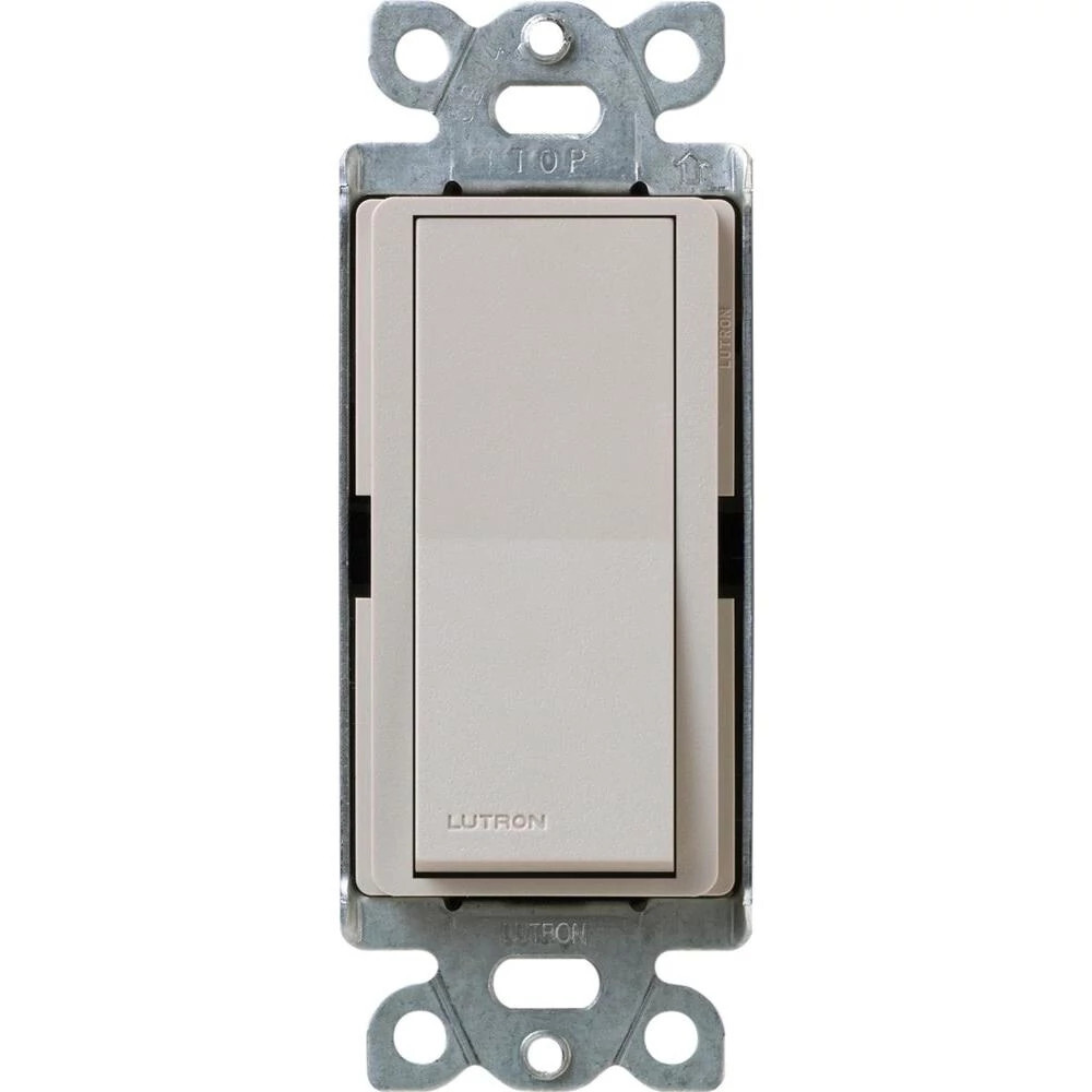 SC-1PS-TP Claro On/Off Rocker Switch, 1 Pole, 15 Amp, Satin, Taupe