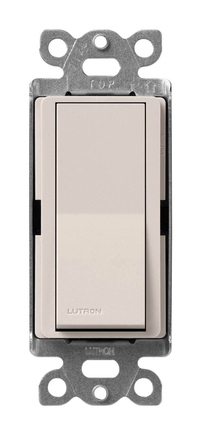 SC-3PS-TP Claro On/Off Rocker Switch, 15 Amp, 1 Pole/3-Way, Satin, Taupe