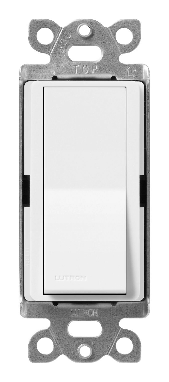 SC-4PS-SW Claro, On/Off Rocker Switch, 15 Amp, 4-Way, Satin, Snow