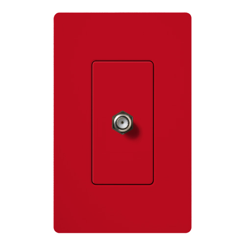 SC-CJ-HT Claro Coaxial Cable Jack, Fits Decorator-Style Wall Plates, Hot