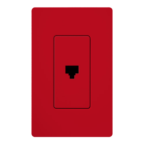 SC-PJ-HT Claro Telephone Jack, Fits Decorator-Style Wall Plates, Hot