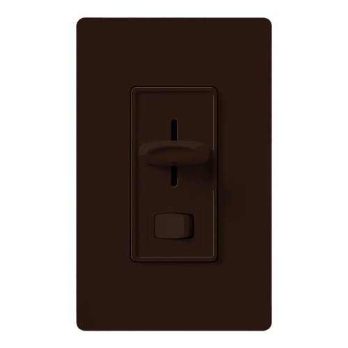 SELV-300P-BR Skylark Dimmer Switch for Electronic Low-Voltage, 300W ELV, 1 Pole, Preset, Neutral Required, 120V, Brown