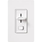 Skylark Dimmer with On/Off Switch, Electronic Low-Voltage, Single-pole, preset, 120V/300W in white