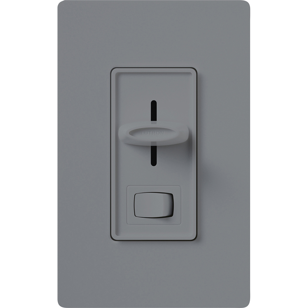 SF-103P-GR Skylark 3-Wire Dimmer Switch for Ballasts and LED Drivers, 1000W, 8 Amp, 1 Pole/3-Way, Neutral Required, Preset, 120V, Gray