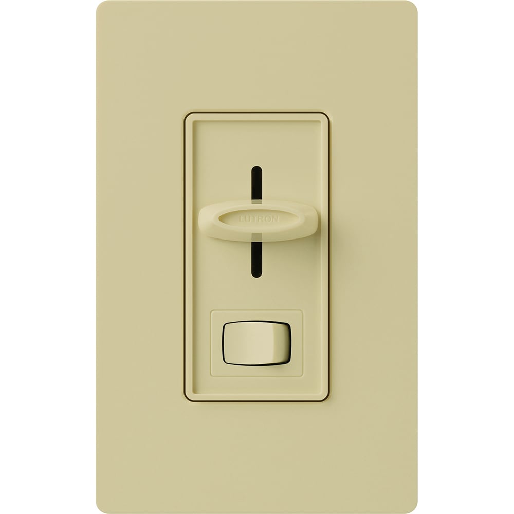 SF-103P-IV Skylark 3-Wire Dimmer Switch for Ballasts and LED Drivers, 1000W, 8 Amp, 1 Pole/3-Way, Neutral Required, Preset, 120V, Ivory