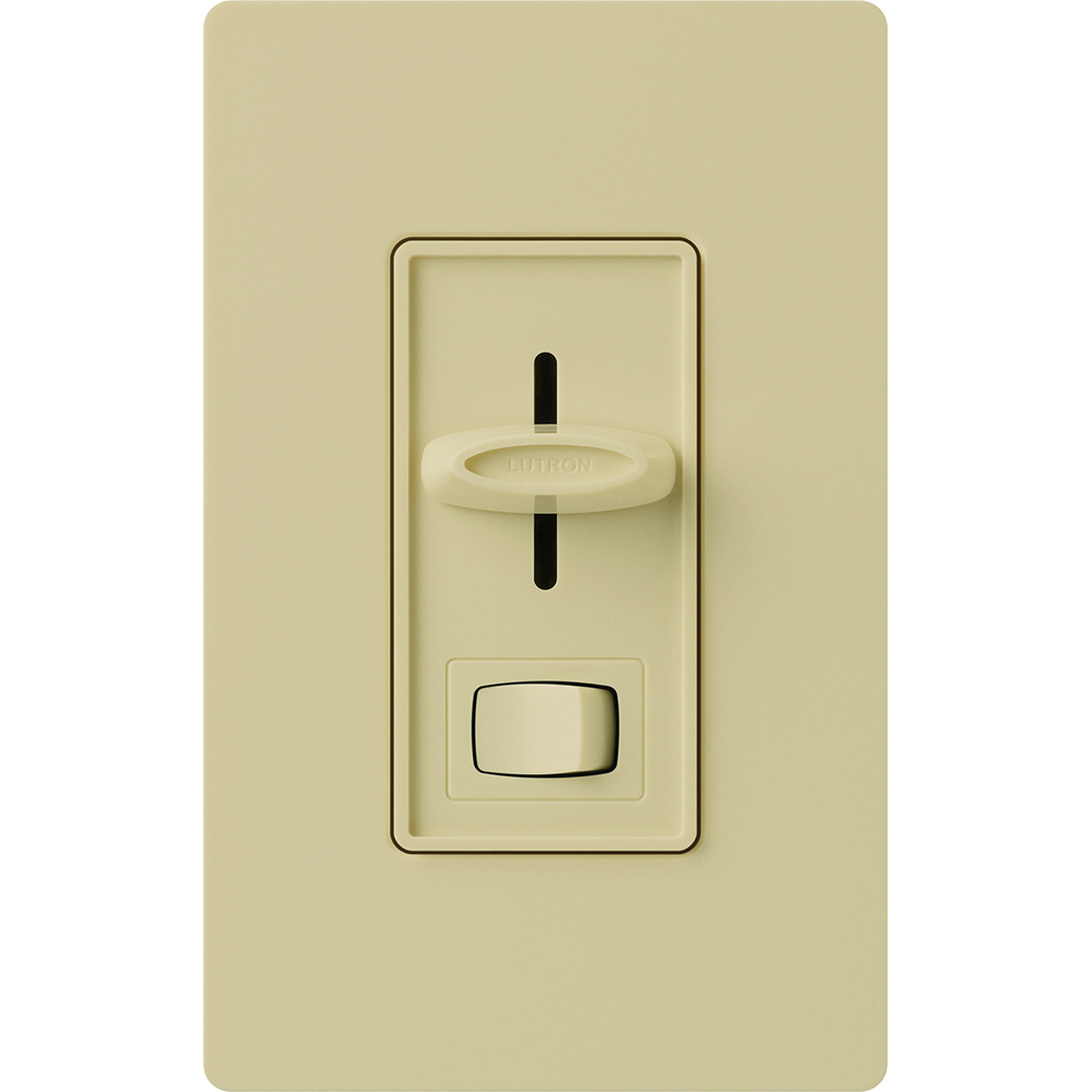 SF-10P-IV Skylark 3-Wire Dimmer Switch for Ballasts and LED Drivers, 1000W, 8 Amp, 1 Pole, Neutral Required, Preset, 120V, Ivory