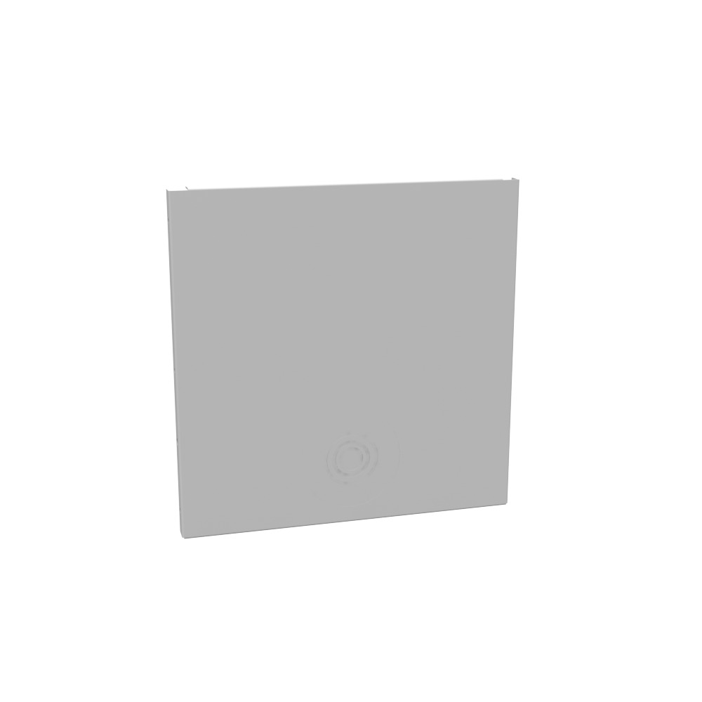 Wireway End Type 1 12x12 Screw Cover ANSI 61 Gray Steel Knockouts