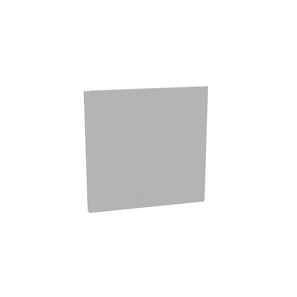 Wireway Universal End Type 1 12x12 Screw Cover ANSI 61 Gray  Steel Knockouts