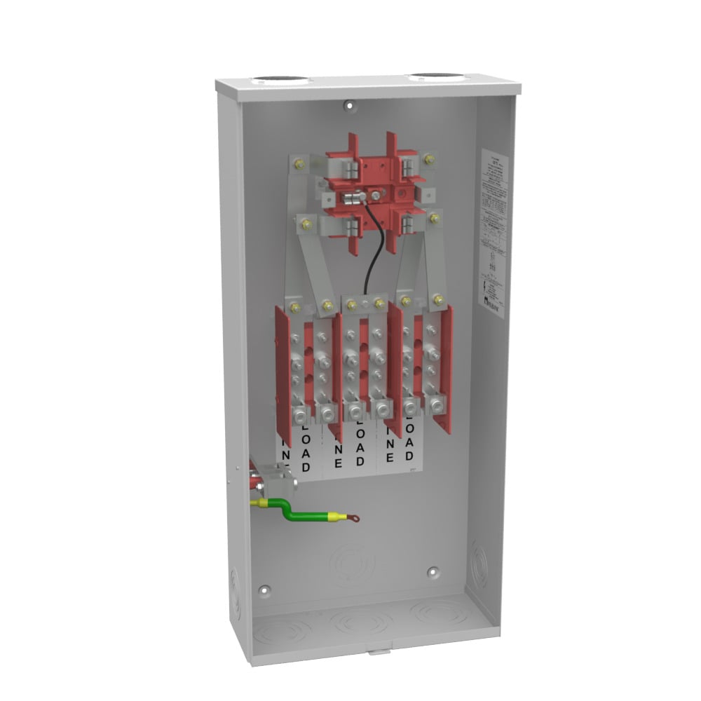 125TB 5 Term, Ringed, 2 Small Closing Plate, Link Bypass, 200 Amp