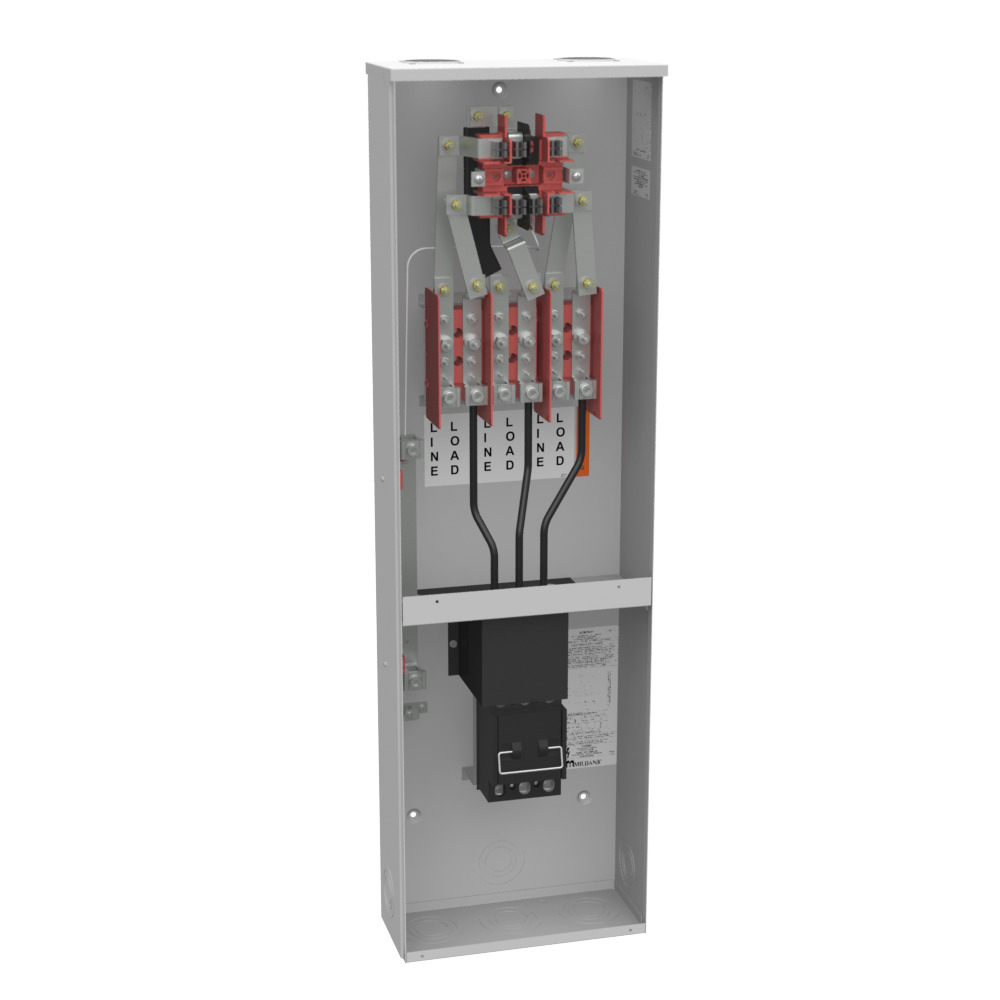 227MTB-P 7 Term, Ringed, 2 Small Closing Plate, Link Bypass, 1-200 Amp, Main Pullout